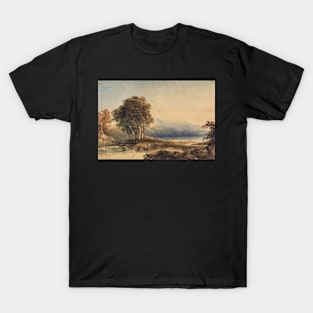 Mountainous Landscape with Lake and Stream T-Shirt